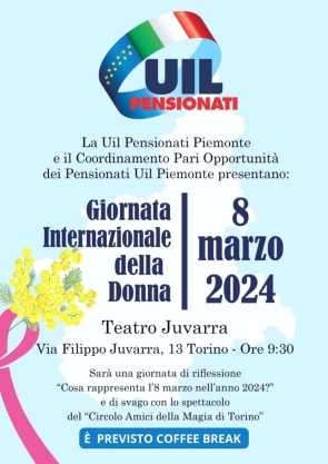 Giornata internazionale della donna: l&#039;iniziativa della UILP Piemonte a Torino